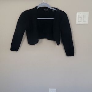 Black Crop Cardigan